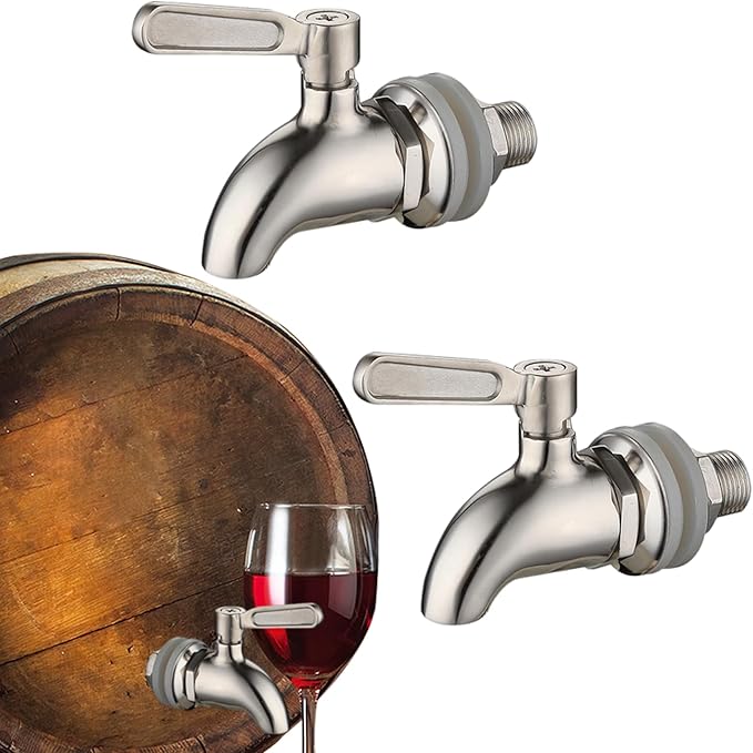 Chillers Water Fountains, Beverage Dispenser Replacement Spigot Stainless Steel Drink Dispenser Tap Replacement for Bevera...