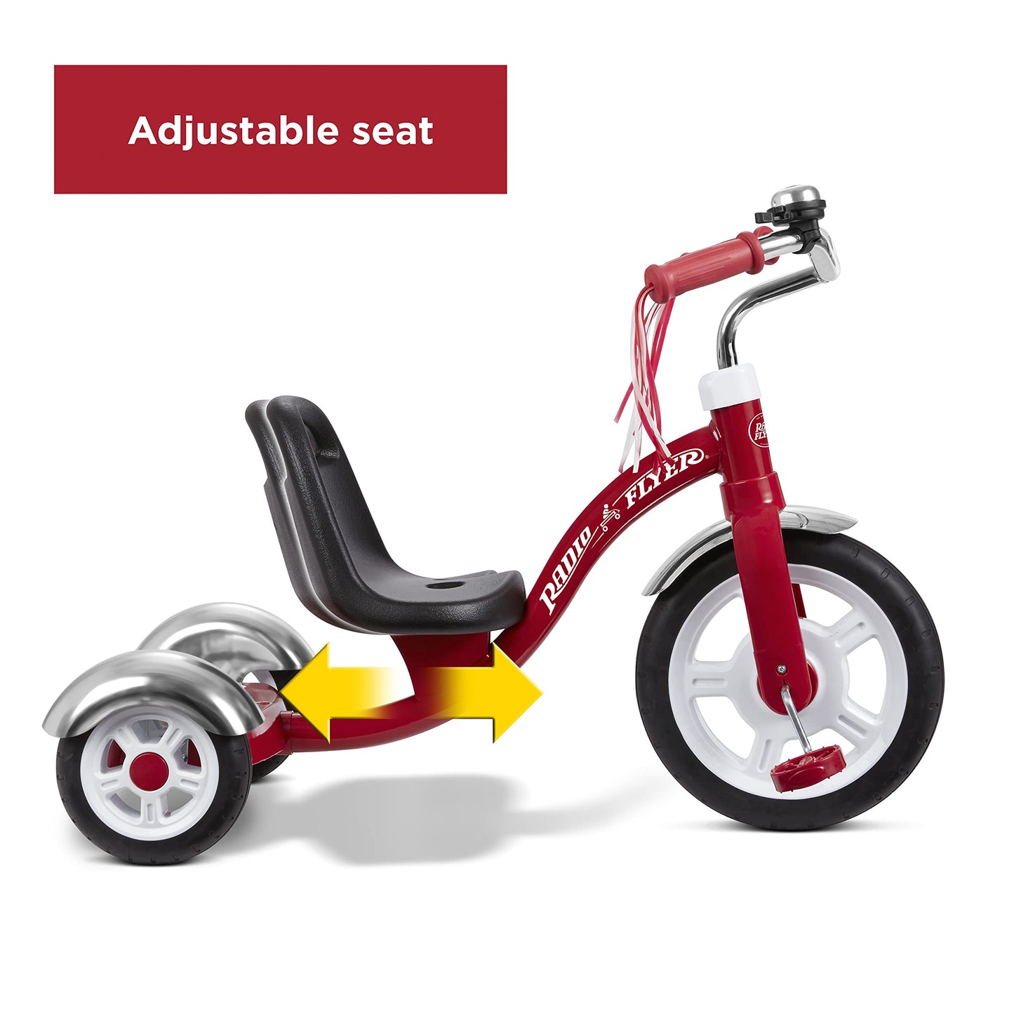 Radio Flyer Big Red Classic Tricycle, Toddler Trike, Tricycle for Toddlers Age 2.5-5, Toddler Bike