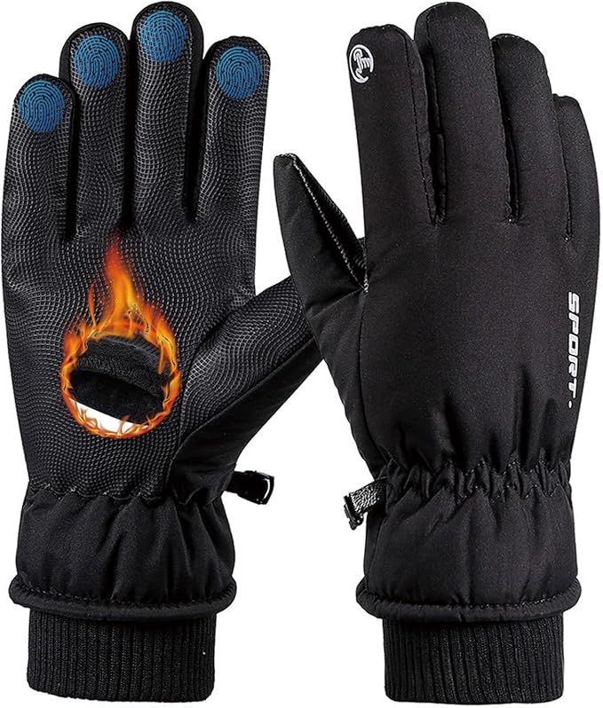 PROUDDEMON PD Winter Insulated Thermal Snow Ski Gloves Waterproof for Women Men, Windproof Gloves for Extreme Cold Weather...