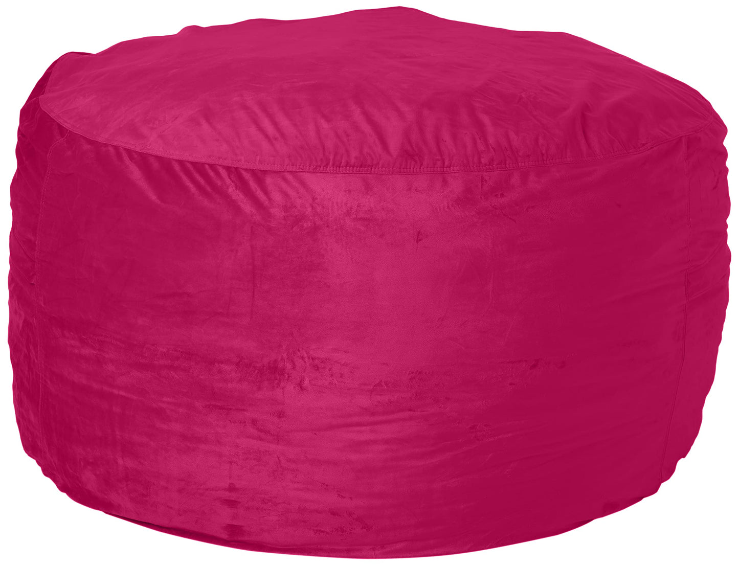 Chill Sack Bean Bag Chair Cover, 5-Feet, Microsuede - Pink