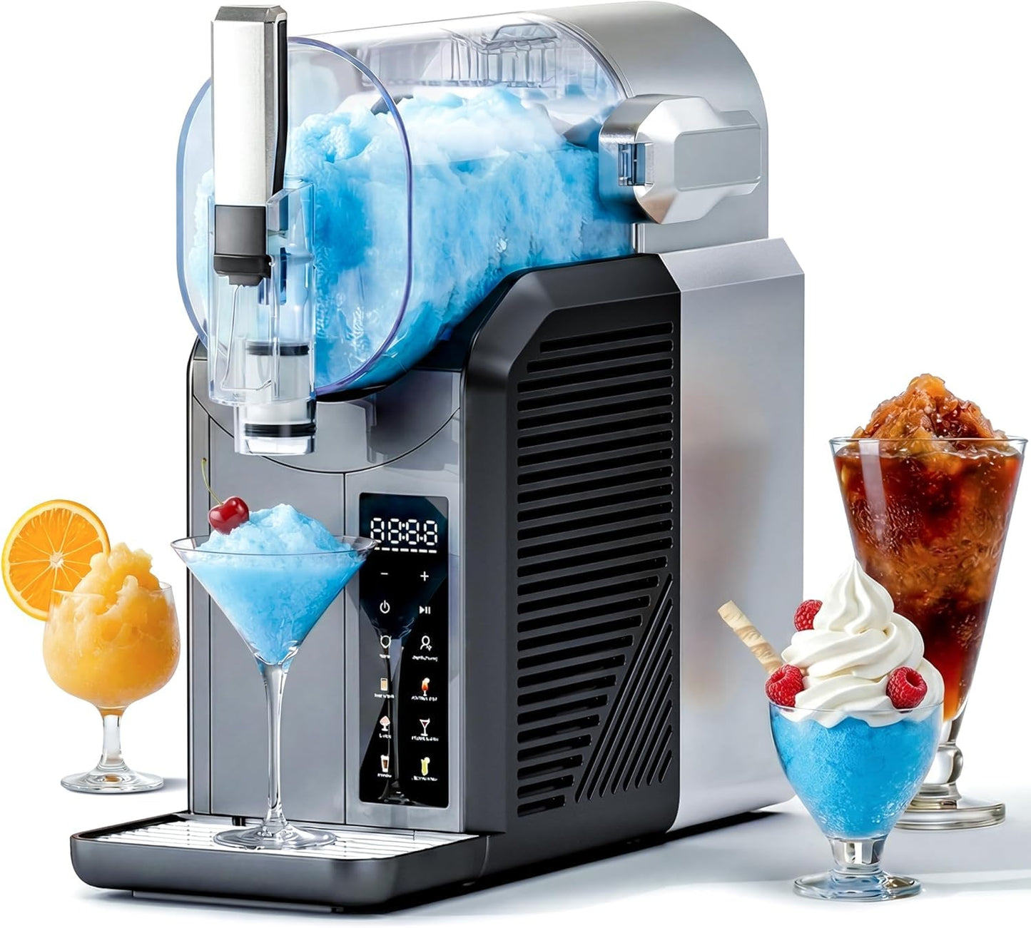 XCITY Slushie Machine, 68oz Slushy Maker for Home & Party, No Ice Needed, Commercial Frozen Drink Machine for Margaritas, Frappés, Milkshakes, Cold Drinks & Frozen Juice