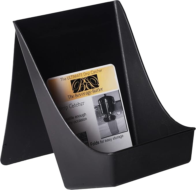 Beverage Butler The Drip Catcher (Black) - For Use Under Beverage Dispensers and Drink Coolers