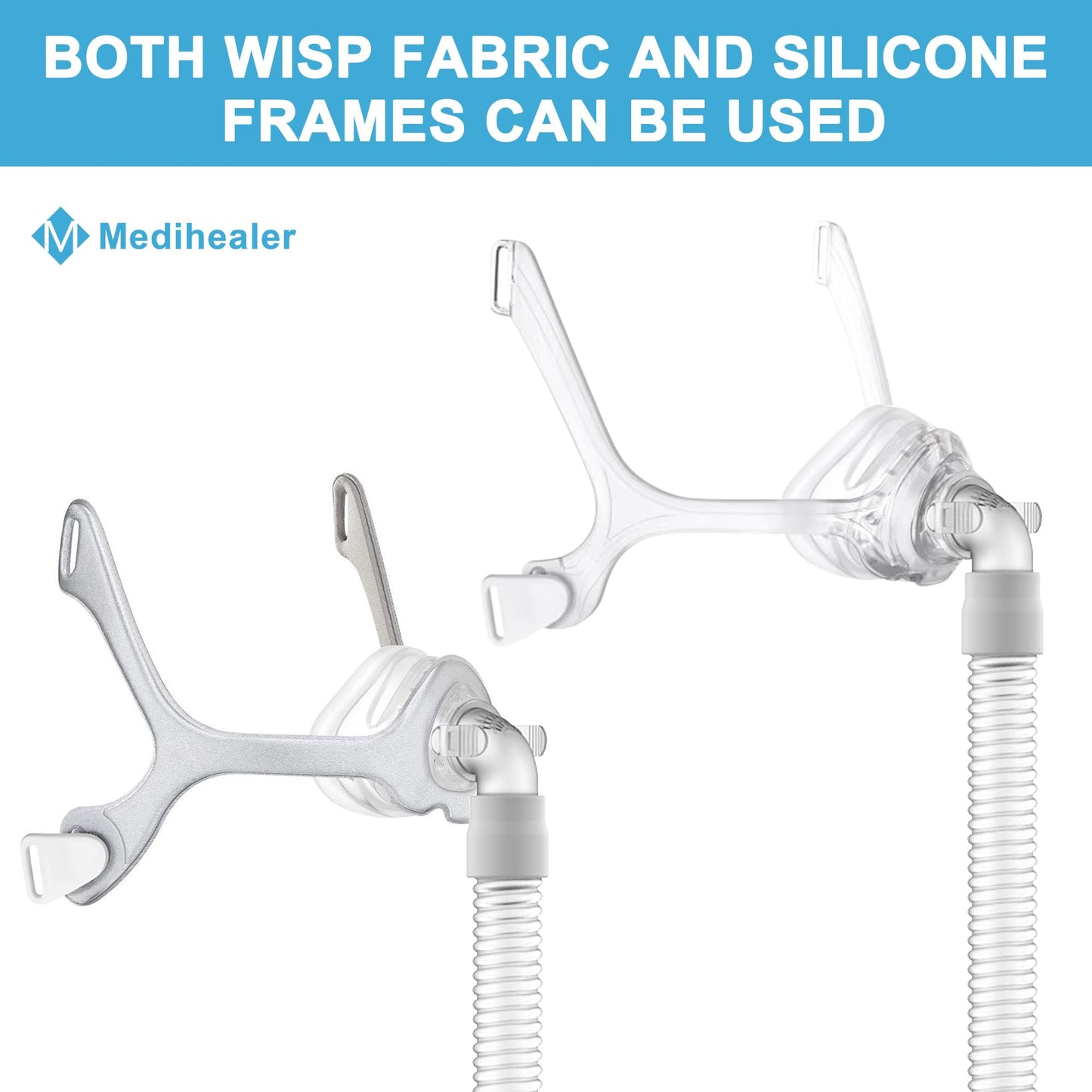 2 Packs Connecting Hose for Wisp, Quick-Release Elbow Swivel Tube Only Compatible with Wisp, Great-Value CPAP Supplies by Medihealer