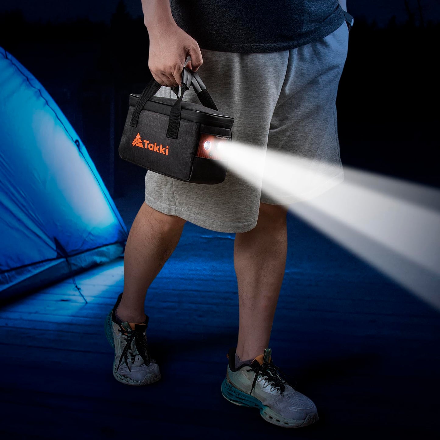 Takki 111Wh Portable Power Station With Carrying Case Bag Small Generator Lithium Battery With Peak 120W Ac Outlet Usb Ports For