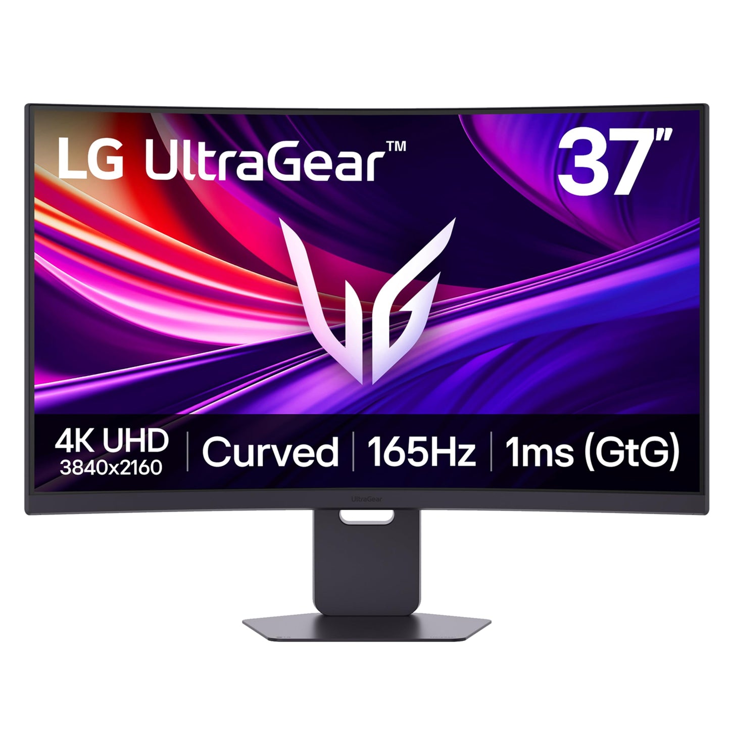 LG 37G800A-B 37-Inch Ultragear 4K UHD (3840 x 2160) Curved Gaming Monitor, 165Hz, 1ms, FreeSync Premium Pro, DisplayHDR 600, HDMI 2.1, DisplayPort, USB Type-C, Tilt/Height/Swivel Stand, Black