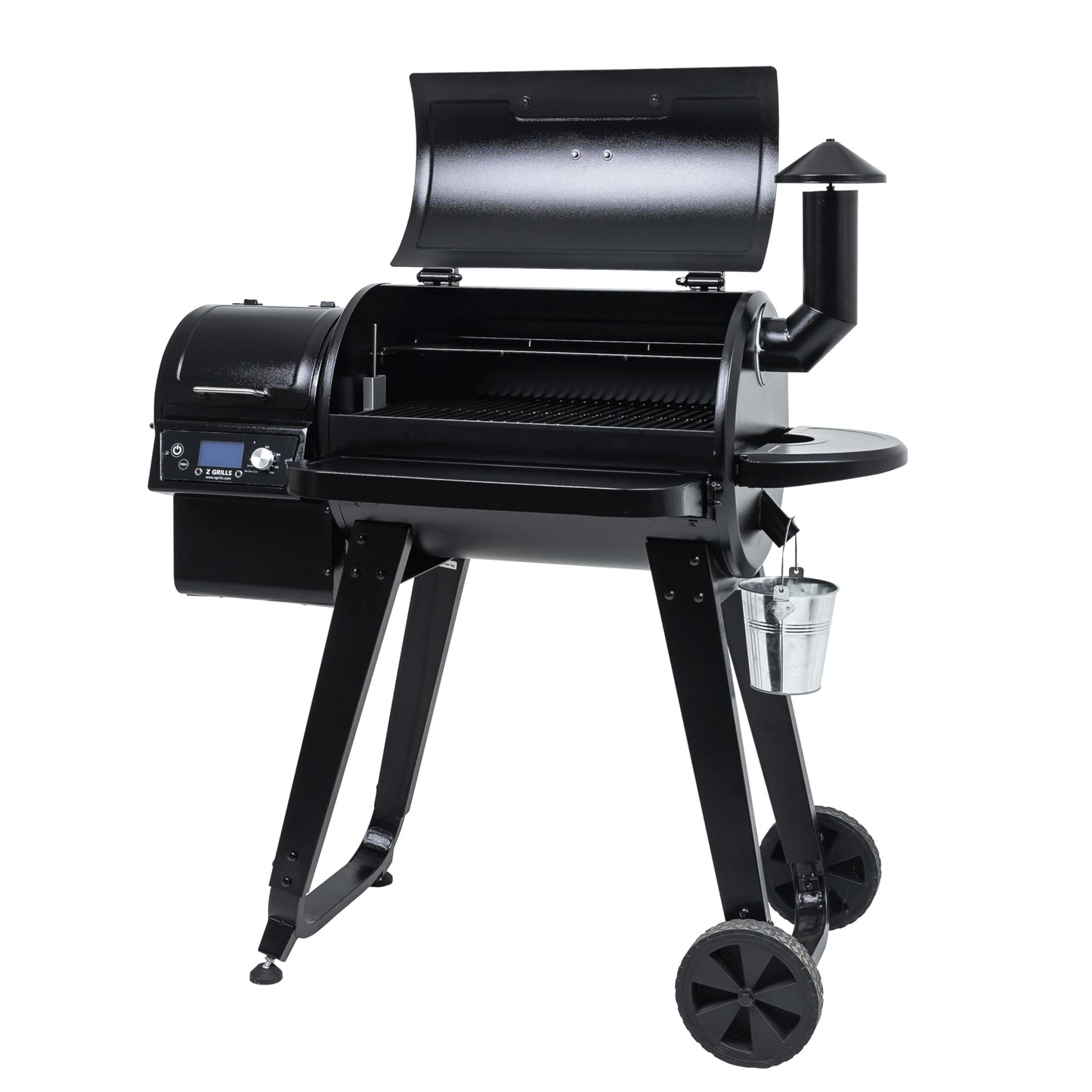Z GRILLS ZPG-450A Wood Pellet Grill & Smoker with PID V3.0 Controller, 459 Sq in Cook Area, Meat Probe, Foldable Shelf, 8 in 1 BBQ Grill Outdoor Auto Temperature Control, Black