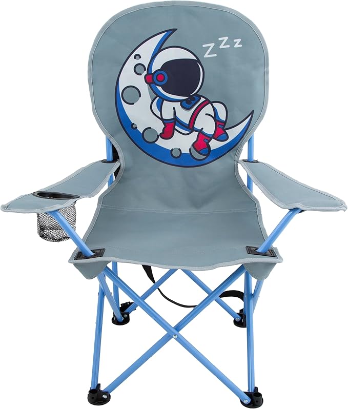 MOUNTAIN SUMMIT GEAR Kids Camping Chair - Foldable Camp Chair with Carrying Case for Outdoor Recreation, Sports, Camping a...