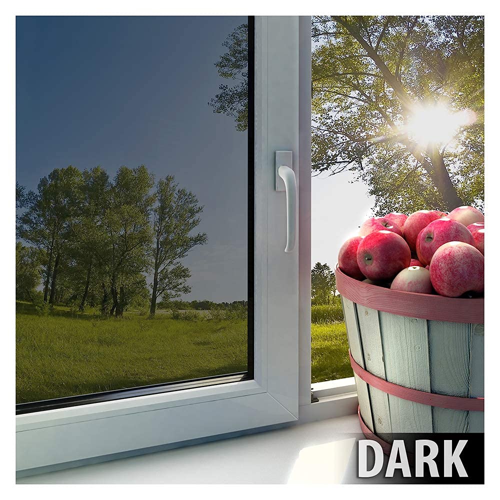 BDF EXS15 Exterior Window Film Daytime Privacy and Sun Control Silver 15 (Dark) - 36in X 7ft