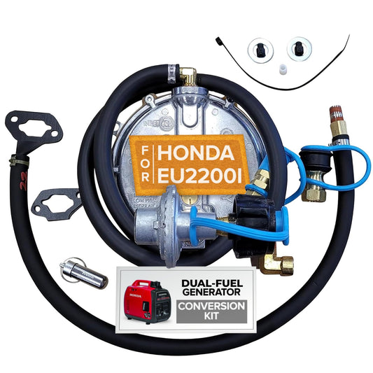 Hutch Mountain Generator Propane Conversion Kit Honda EU2200i- Dual-Fuel Conversion for Propane & Gasoline - Portable Generator Backup Kit for Home Emergencies, Camping, and RVs