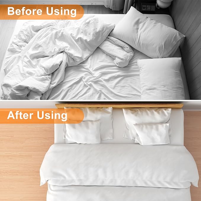 Boao 12 Pcs Bed Sheet Clips Straps Sheet Corner Straps Holder Adjustable Mattress Clips, Elastic Bed Grippers Suspender Fasteners Holder for Home(Black Gray White,8-12 Inch Length)