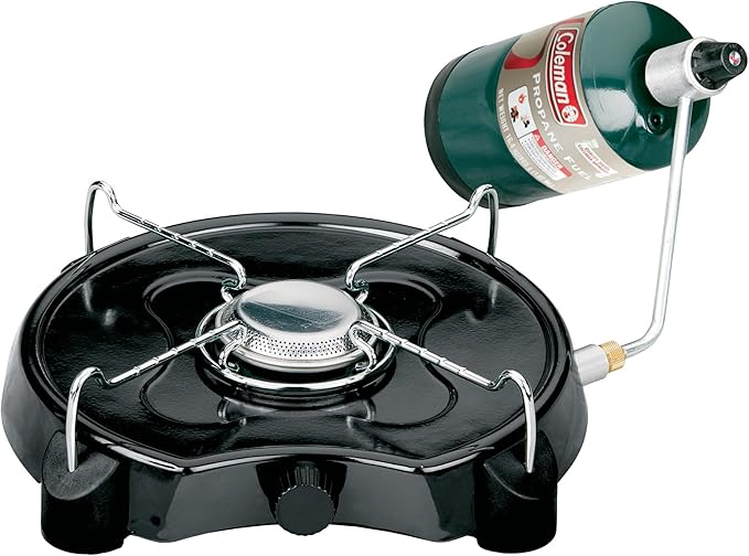 Coleman PowerPack 7,500 BTU Propane Camping Stove, Portable Adjustable Burner with Precise Temperature Control Fits 12-Inc...