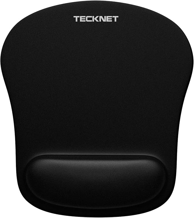 TECKNET Mouse Pad with Wrist Support, Ergonomic Gaming Mouse Pad Pain Relief, Portable Comfortable Mousepad for Computer, ...