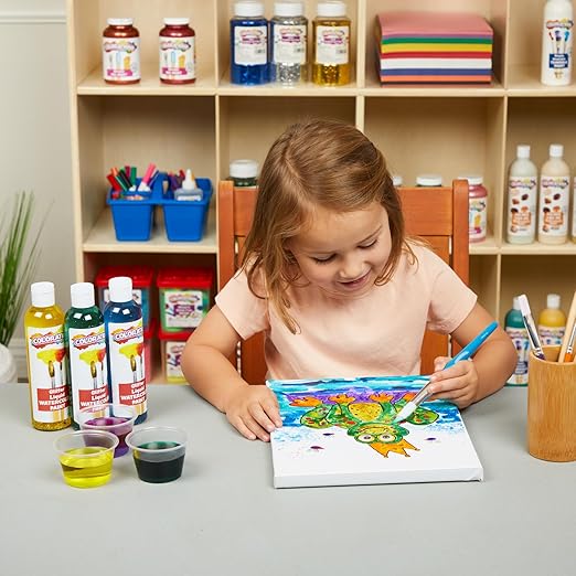 Colorations Liquid Glitter Watercolor Paint, 8 fl oz, Magenta, Non-Toxic, Painting, Kids, Craft, Hobby, Fun, Water Color, Posters, Cool Effects, Versatile, Gift