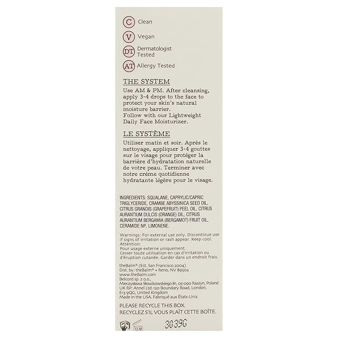 the Balm To The Rescue - Face Oil Glow for Women - 1 oz Oil