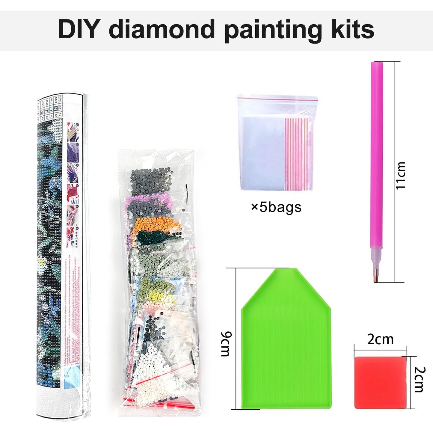 KICHANG 3 Pack Flowers Diamond Art Kits for Adults Beginners,Full Round Drill DIY Van Gogh Diamond Painting Kits,Paint by Diamonds Dot Gem Art Crystal Easy, Home Wall Decor Funny&Gift-12x16in