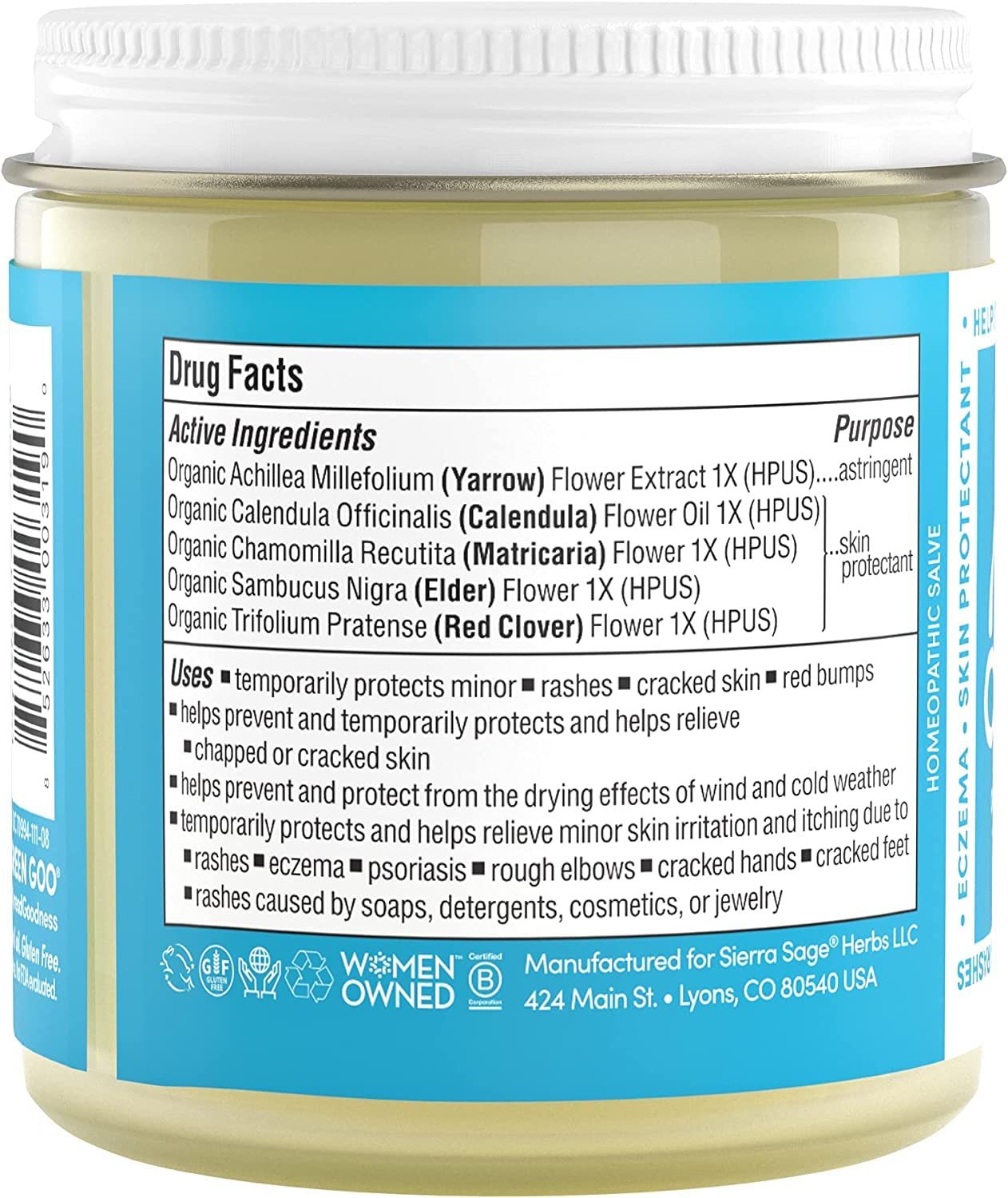 Green Goo Dry Skin Salve, All-Natural Moisturizer for Hydrating The Body & Face, Helps Alleviate Symptoms of Chronic Skin Condit