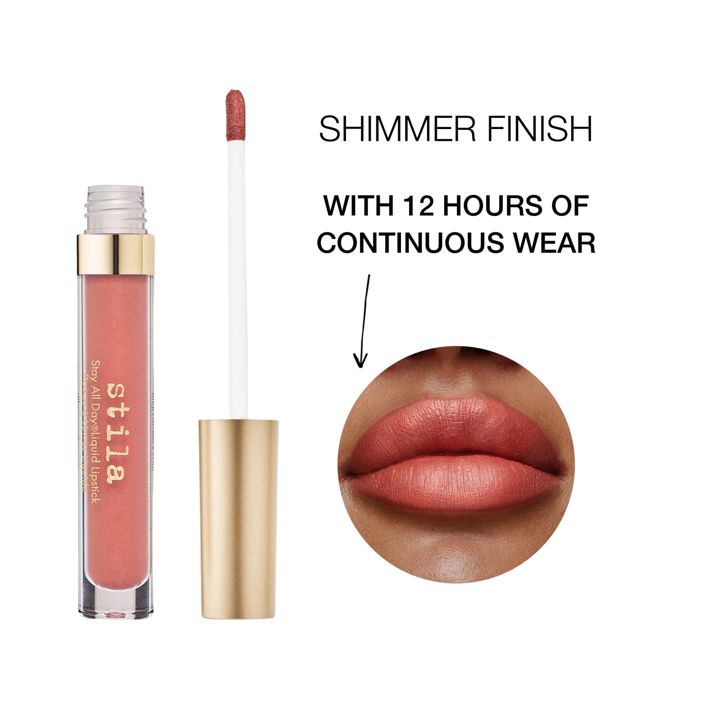 stila Stay All Day Liquid Lipstick, Shimmering Metallic Long-Lasting Color Wear, No Transfer Hydrating, Lightweight with vitamin