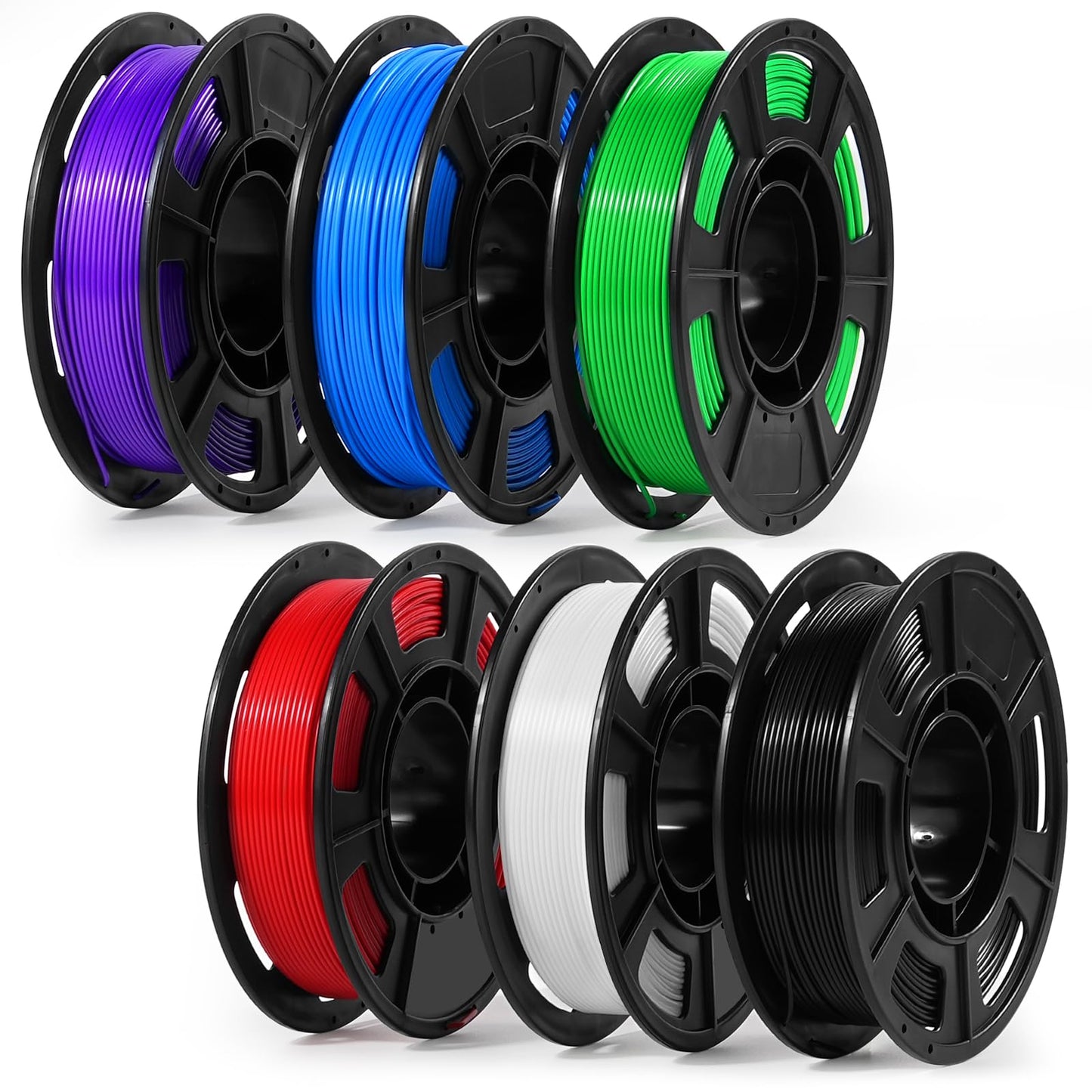 Dynta 3D Printer Filament 250g 53mm Spool - 1.75mm High Precision Regular PLA Compatible with Bambu Lab A1 mini, Creality Ender-3 V3, FLASHFORGE, Black, White, Red, Green, Blue, Purple for Beginners