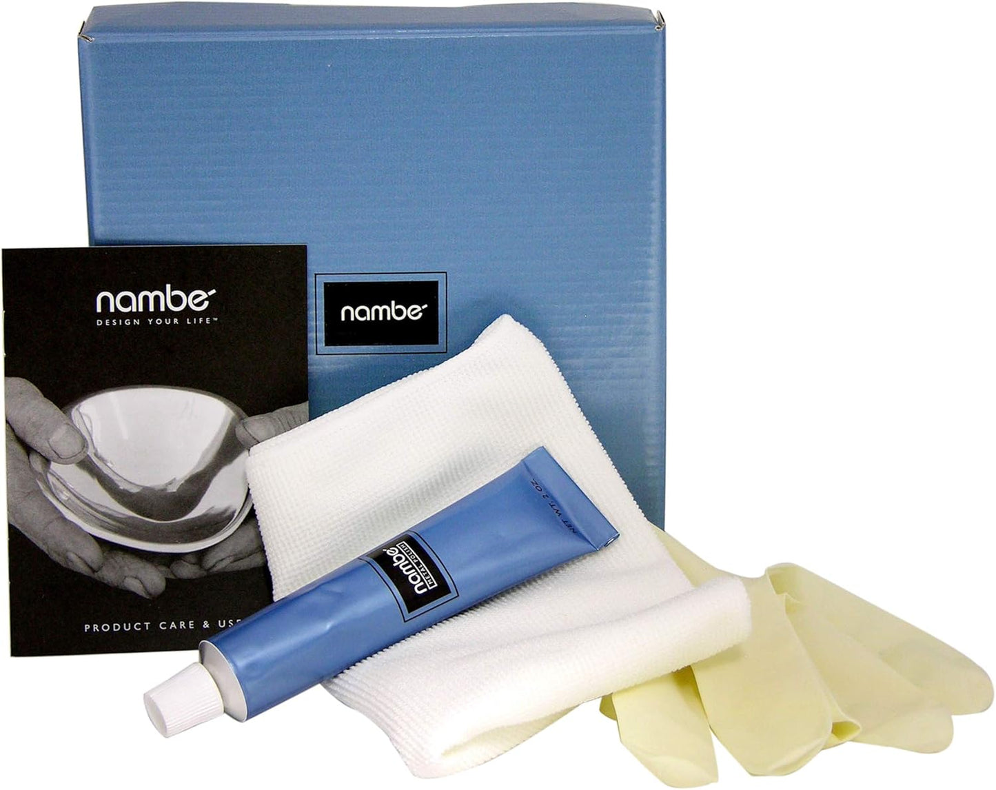 nambe Polish Kit | 2 Oz Tube, Cloth, and Gloves | Polish Kit for Nambe Metal Serving Bowls and Platters | For Brass, Bronze, Silver, Copper, Stainless Steel, and Gold