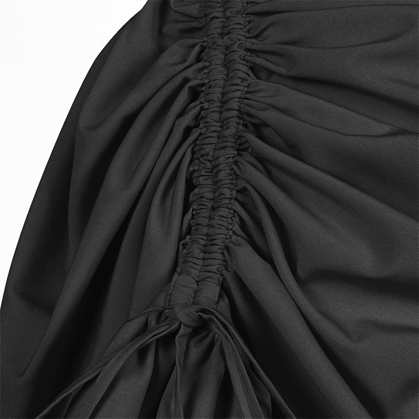 itsjake Women's Steampunk Pirate Skirt Victorian Renaissance High-Low Skirt(S,2022017BK)