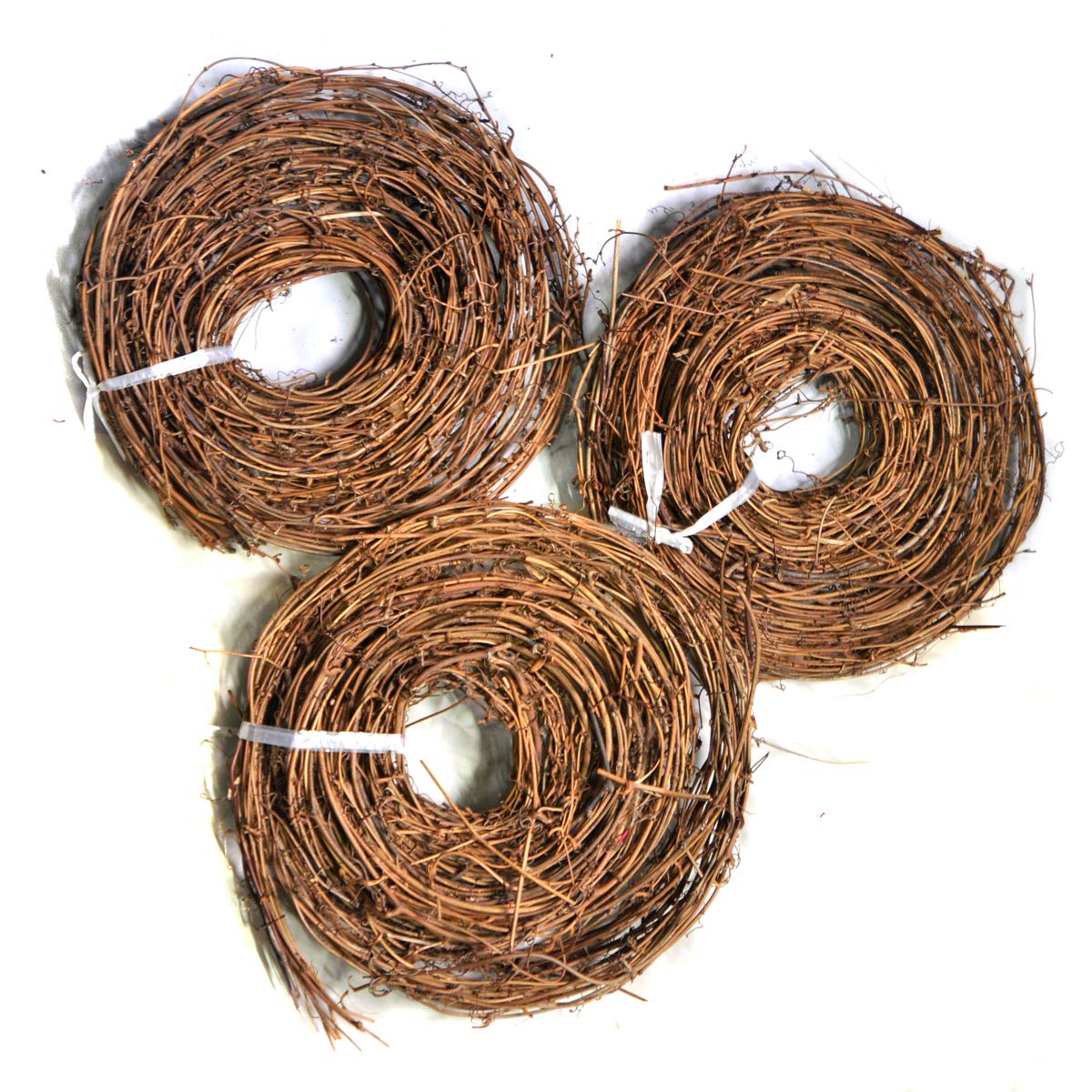 Ougual DIY Crafts Natural Grapevine Twig Garland Wreaths Decor 15-Feet （3-Pack）