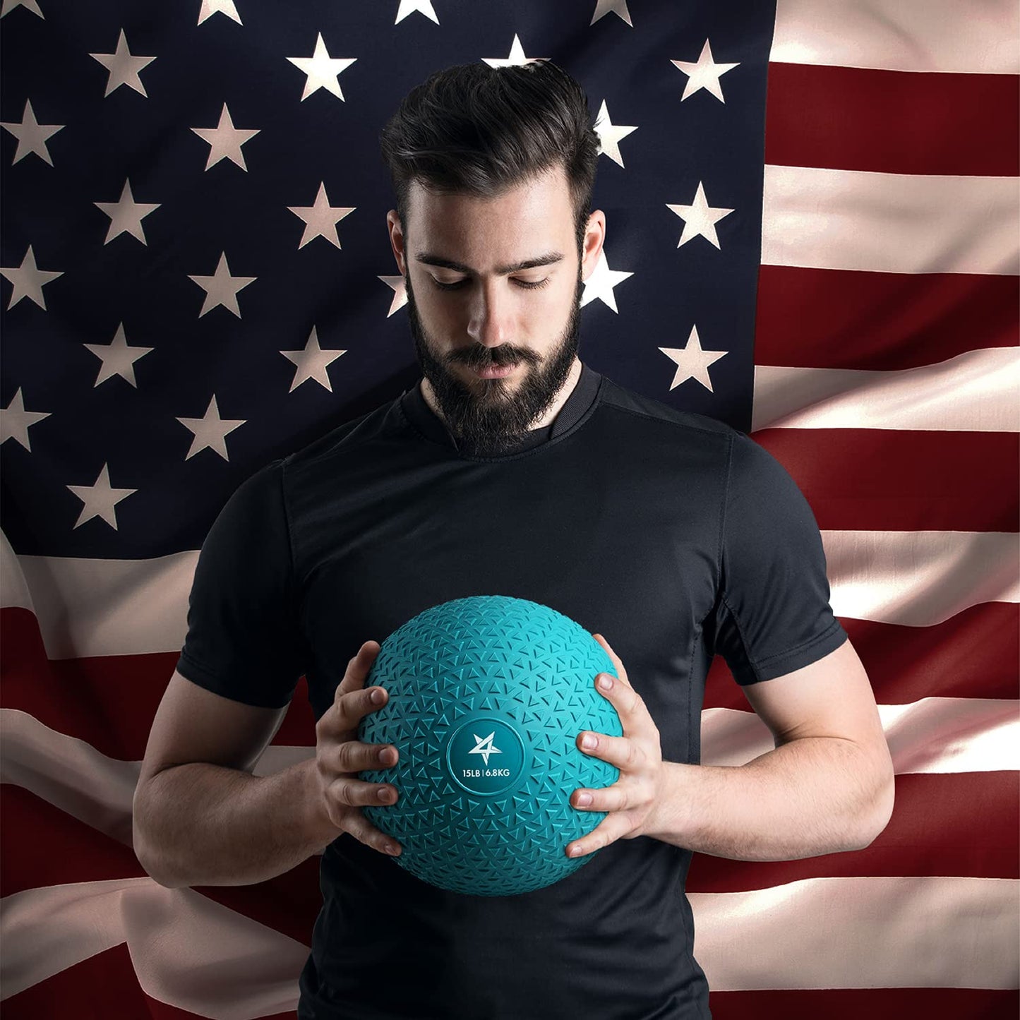 Yes4All Slam Balls, 10-40lb Medicine Ball Weight, Durable PVC Sand Filled Workout Dynamic Medicine Ball for Core Strengthen