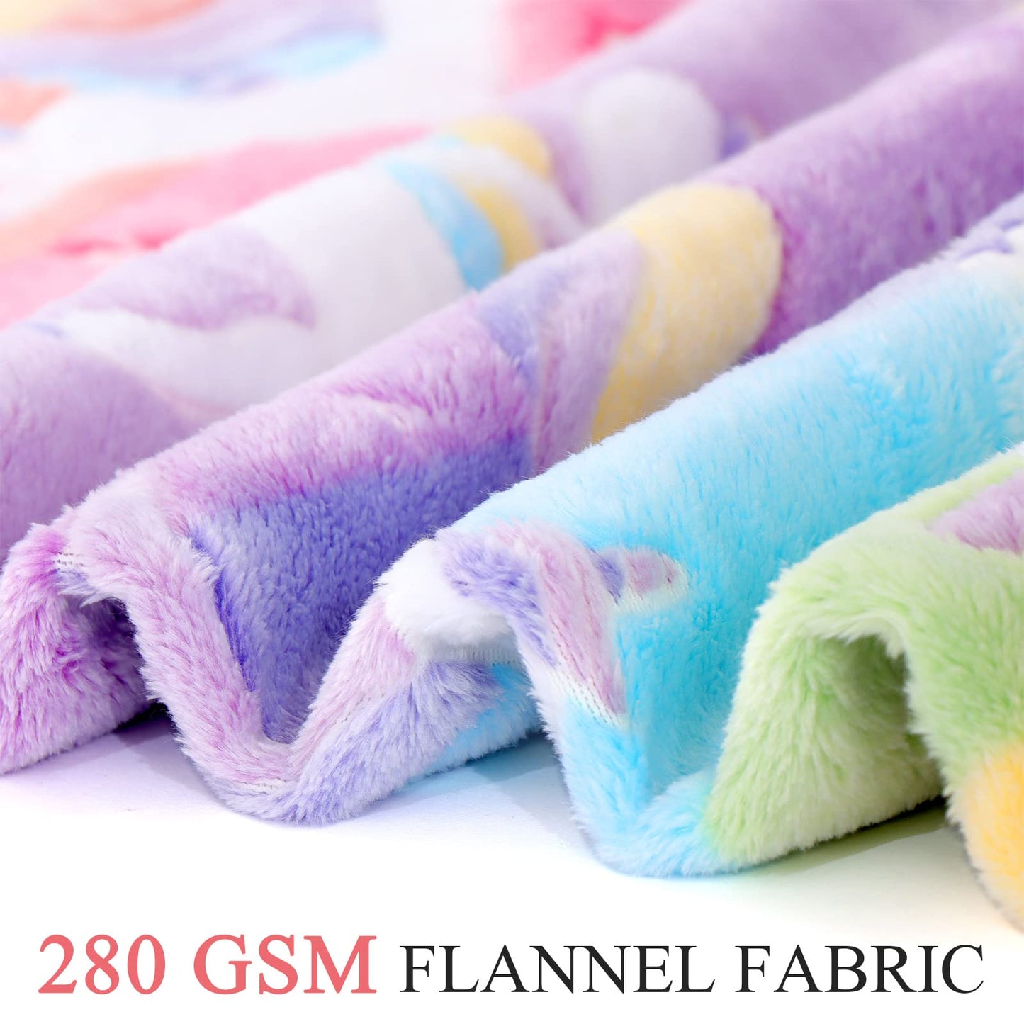LIFEYJ Glow in The Dark Blanket Unicorns Gifts for Girls, Soft Blanket 3 4 5 6 7 8 9 10 Year Old Girl Gifts, Toddler Girls Toys Age 6-8, Gifts for Girl for Birthday Gifts Presents, 50"x60"