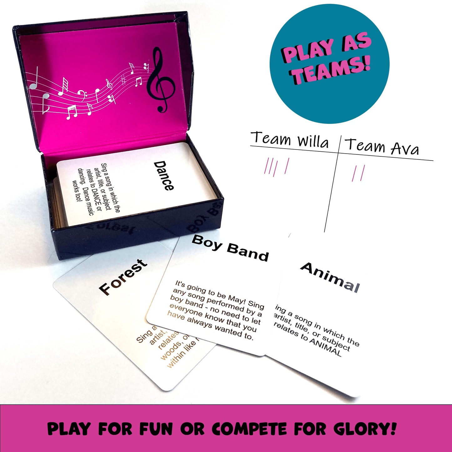 Karaoke On Deck - Exciting Karaoke Game, All Ages, 2+ Players, Fun Game for Music Lovers, Travel Ready, Car, Home, Party, Great for Game Nights, Group Play, Gift Idea