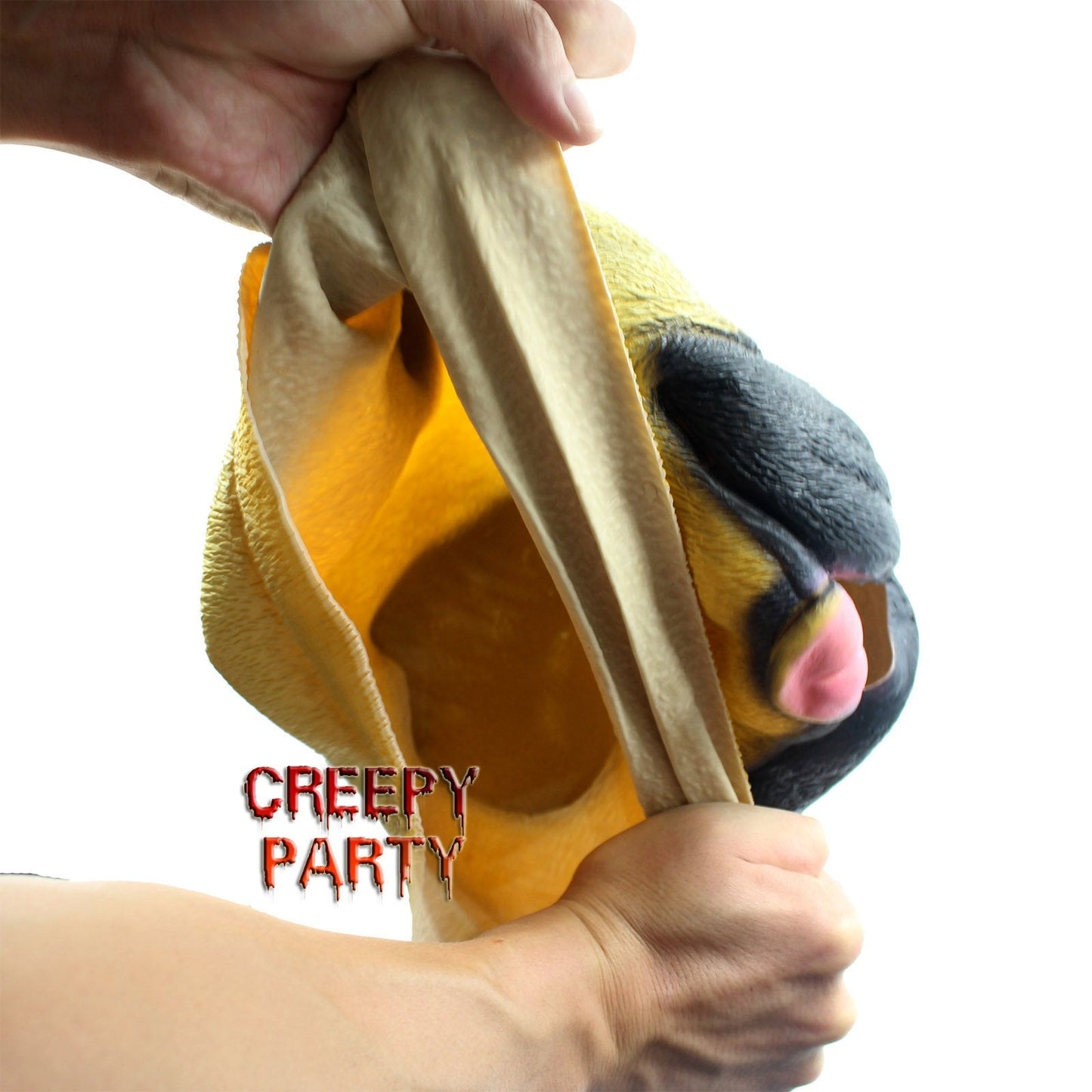 Dog Head Mask Halloween Party Dog Costume Masks Mask Underdog Costume Latex Animal Head Mask (Pug)