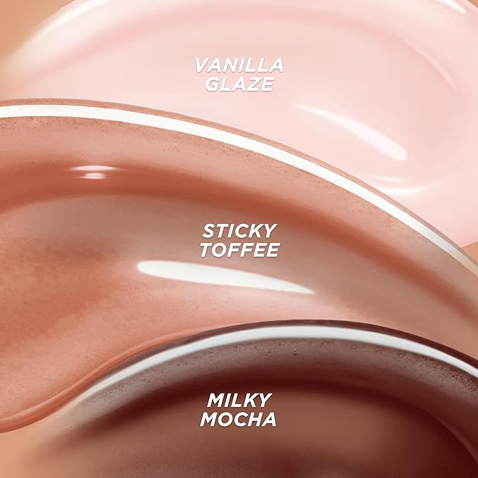 Gisou Honey Infused Hydrating Lip Oil, Nourishing Lip Moisturizer for Dry Lips, 0.27 fl oz (Milky Mocha)