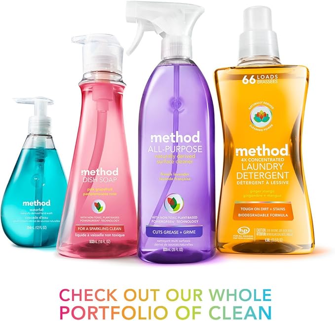 Method Dish Soap, Clementine, 18 Fl. Oz (Pack of 6)