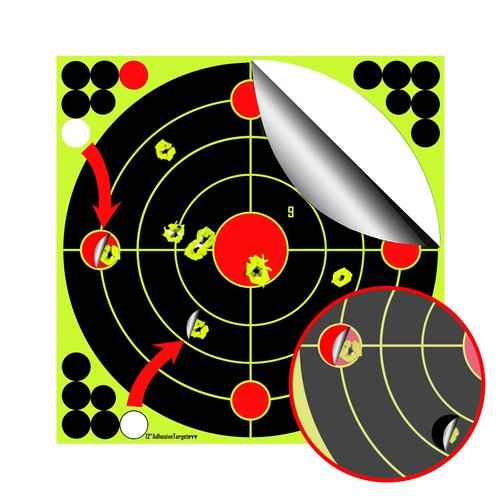 Atflbox 12 inch Bullet Trap Box Target and 25pcs 12''x12'' Splatter Paper Shooting Targets