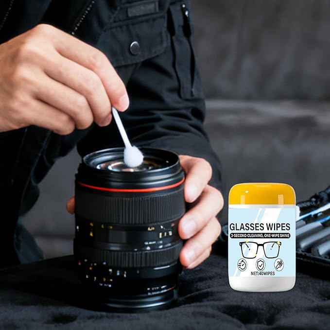 Lens Wipes for Eyeglasses - Scratch Free Anti-Fog Cleaner - Glasses Cleaner Wipes | for Phone Computer Electronics Laptop Monitor TV Camera Goggles