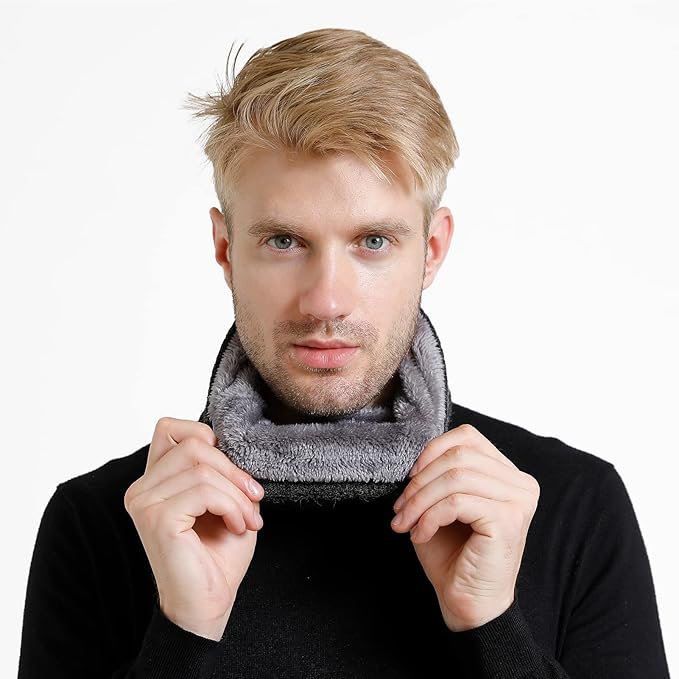 Winter Scarf Neck Warmer Gaiter Face for Men Women Warm Fleece Ski