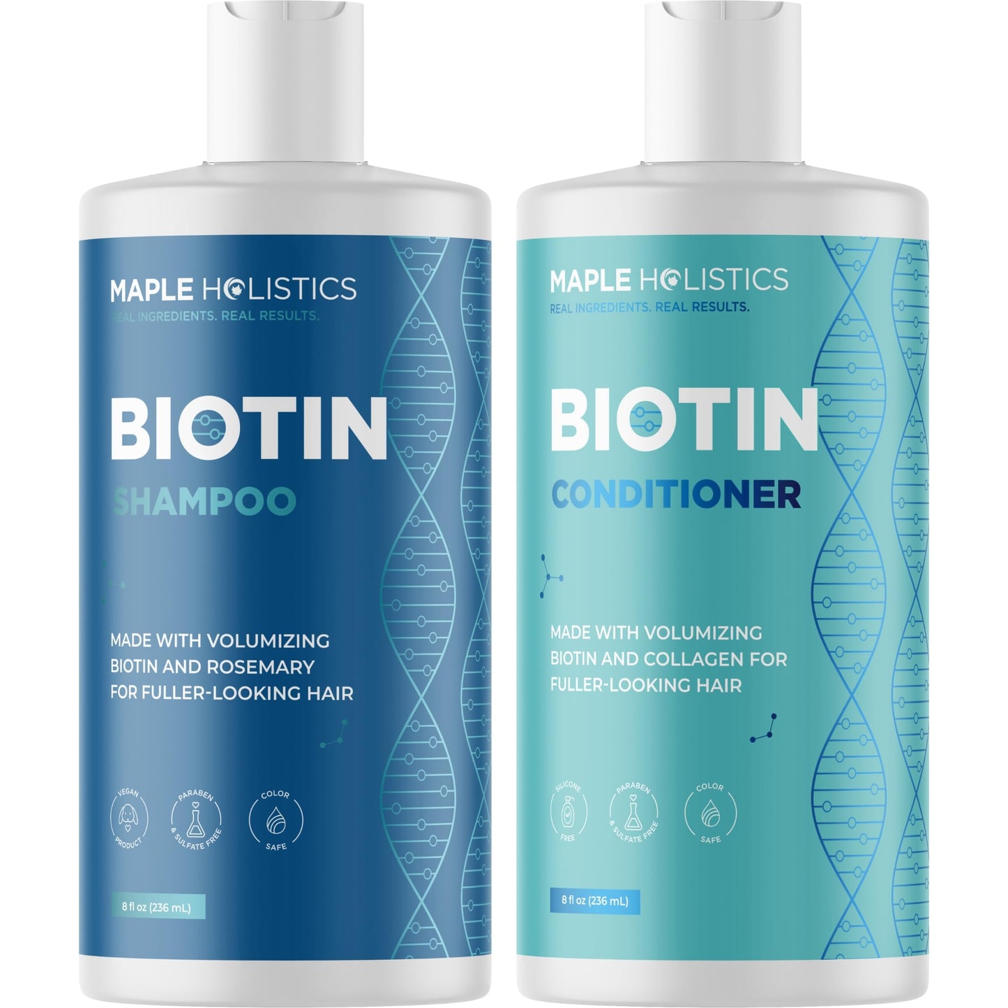 Rosemary Biotin Shampoo and Conditioner Set - Volumizing Shampoo and Conditioner for Thinning Hair for Women & Men with Nourishi