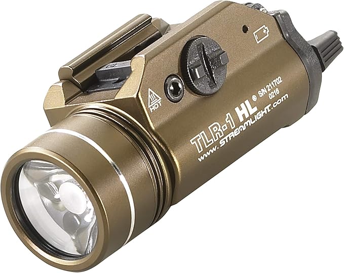 Streamlight 69267 TLR-1 HL 1000-Lumen 20000 Candela Rail-Mounted Tactical Weapon Light with Specific Compatibility Rail Lo...