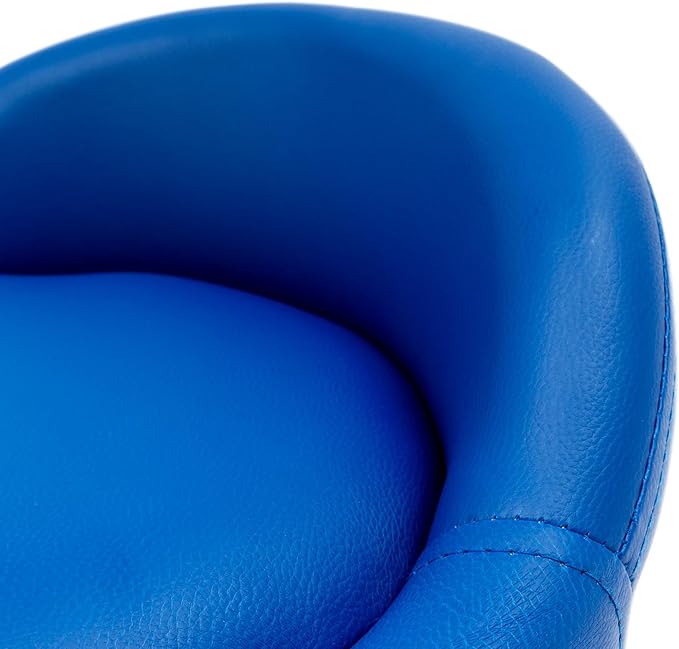 DouSeiAi Rolling Stool with Backrest 220 Lbs High Weight Capacity Foam Roller Seat and 5 Universal Wheels for Men Women Boy Girl Furniture Gift, Home Office, (Blue)