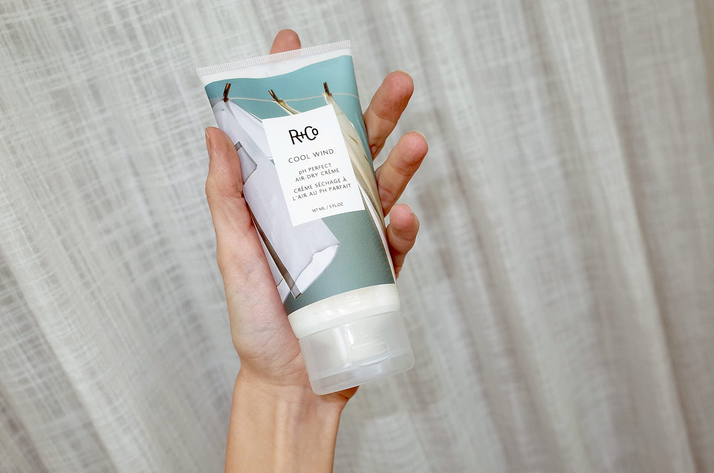 R+Co Cool Wind pH Perfect Air Dry Hair Cream (5 Oz) | Hydrates + Tames + Softens | Vegan + Cruelty-Free |