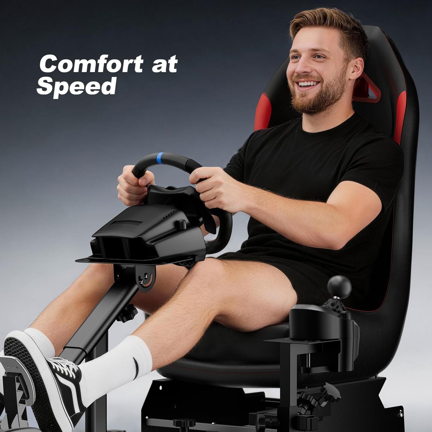 DIWANGUS Racing Simulator Cockpit with Reinforced Frame, Foldable Sim Racing Cockpit for Fanatec CSL DD, Logitech G29 G923 G920 G PRO RS50, MOZA R3 R21 R25 Thrustmaster, Fanatec, PS5, Xbox, PC