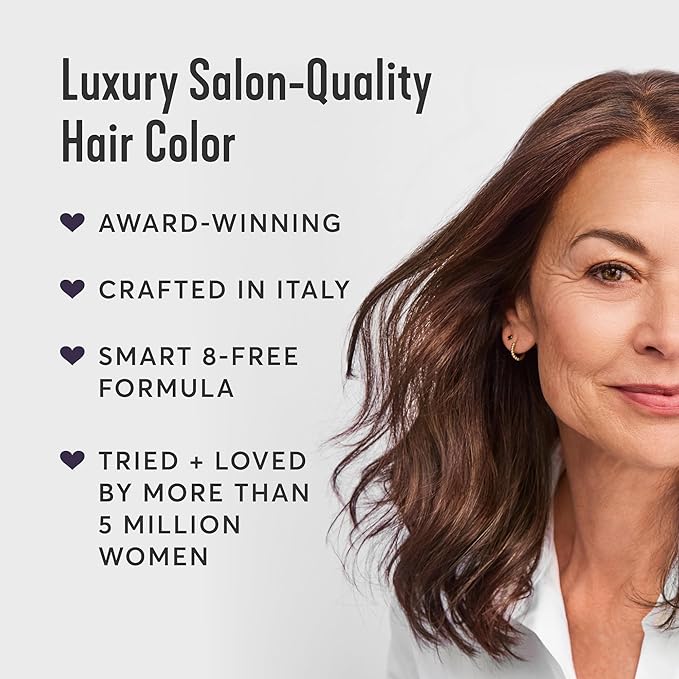 Madison Reed Radiant Hair Color Kit - 5NGV Dark Golden Brown with Warm Tones (Napoli Brown), Dimensional Gray Hair Blending Permanent Hair Dye, PPD-Free & Ammonia-Free, 2 Pack