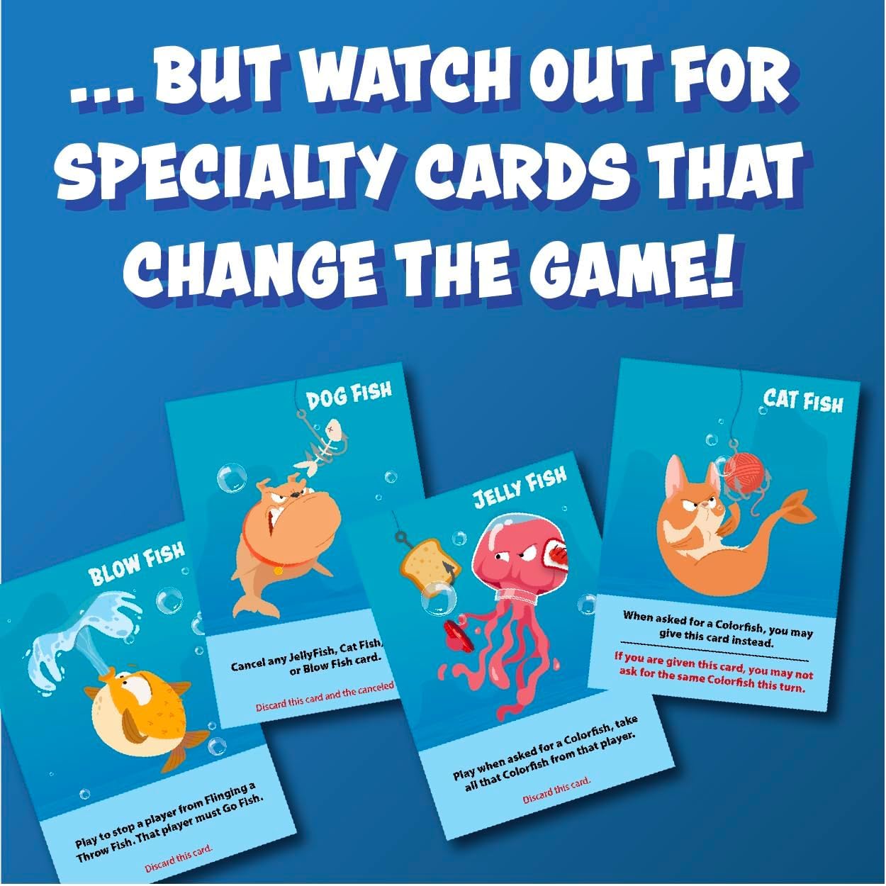 Gamewright - Throw Fish Card Game for Kids 5+, 2-4 Players