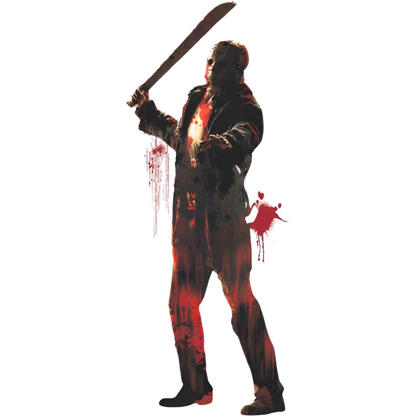 Friday The 13th Plastic Scene Setter Add-On - 33.5" x 65" (Pack og 1) - Spooky Wall Decoration Perfect for Halloween Party or Horror Movie Night