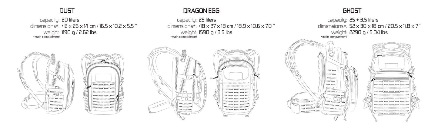 Direct Action Dragon Egg Mk II Tactical Backpack Coyote Brown/Adaptive Green 25 Liter Capacity