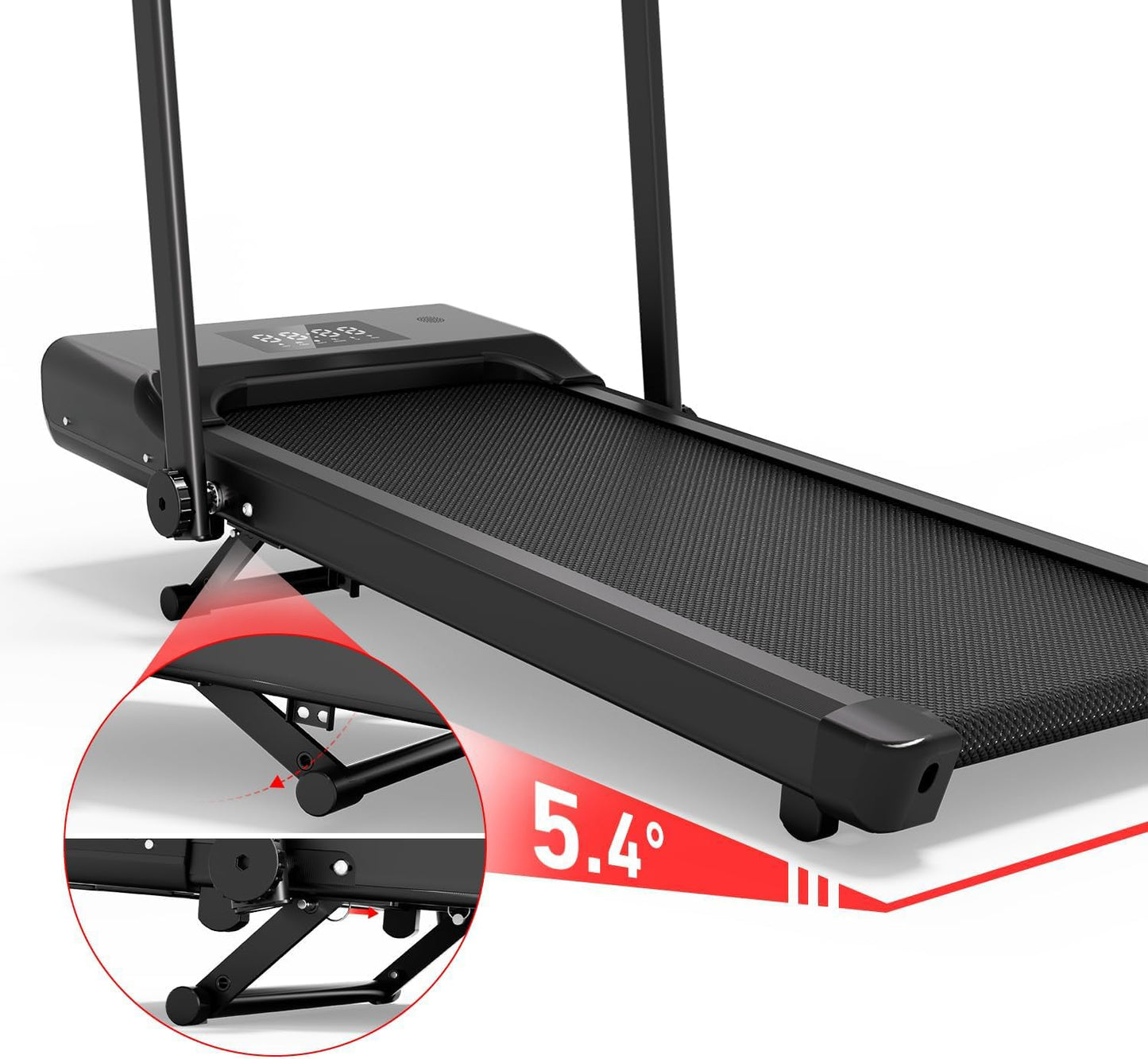 DeerRun Treadmill-Walking Pad-Under Desk Treadmill, 3 in 1 Folding Treadmill, 3.0HP Quiet Foldable Portable Treadmill, 300 lbs Capacity Treadmills for Home Small Spaces with Remote Control and APP