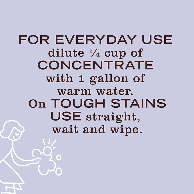 Mrs. MEYER'S CLEAN DAY Multi-Surface Cleaner Concentrate, Use to Clean Floors, Tile, Counters, Lavender, 32 fl. oz