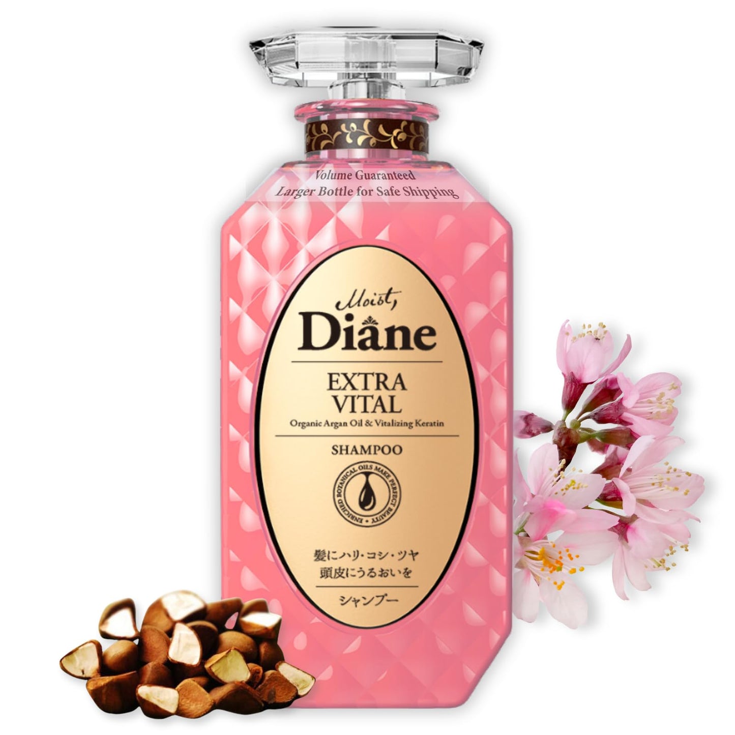 Moist Diane Curly Hair Shampoo for Women & Men, Argan Oil Shampoo for Thinning Hair with Keratin, Collagen Peptides& Apple Stem