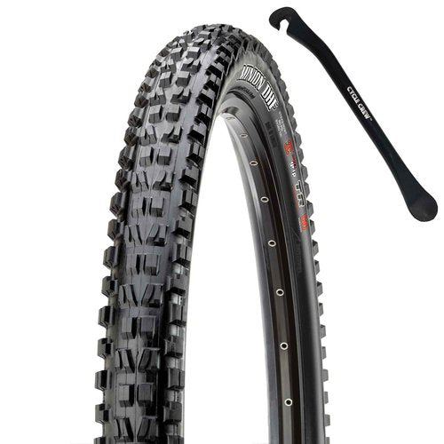 Minion DHF 29" x 2.3" 58-622 Dual EXO/TR Mountain Bike Tire Bundle with Cycle Crew Tire Lever