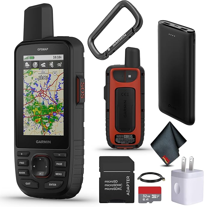 Garmin GPSMAP 67i Rugged Hiking GPS Handheld, Premium inReach Satellite Technology, 425 Hr of Battery Life, Two-Way Messag...