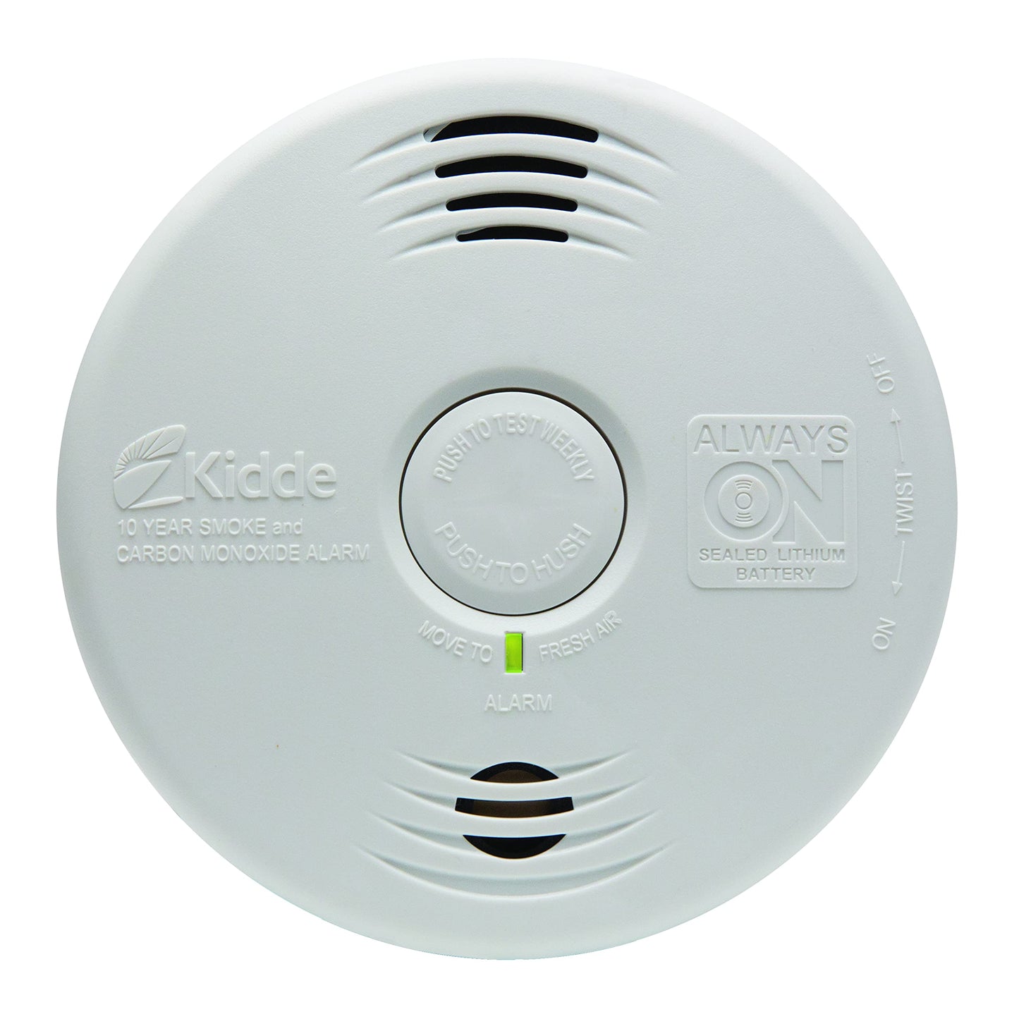Kidde Smoke & Carbon Monoxide Detector, 10-Year Battery, Voice Alerts , 1 Count ( Pack of 1)