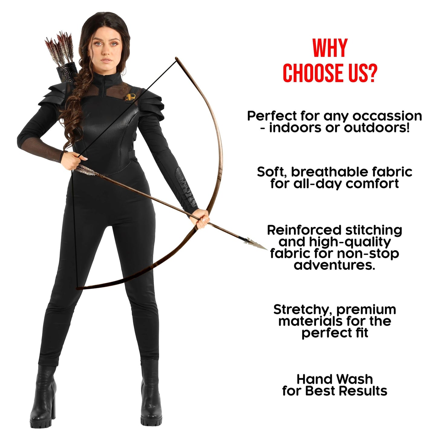 Morph Womens Huntress Costume Halloween Costumes For Women Female Archer Bodysuit Halloween L